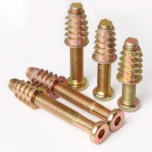 Vis de fixation pour meubles en bois, jeu de boulons métriques en acier au carbone zingué à filetage grossier, marque Yongsheng, classe 4.8-12.9 - Product Image 5