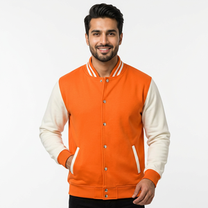 OEM varsity jackets for men women custom embroidery wholesale letterman bomber <b>coats</b> for school, sports, fashion wear - Product Image 1