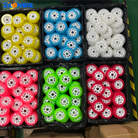 Roues de patins à roulettes LED clignotantes ZILON 80mm 110mm 85A en PU transparent coloré sans batterie, fabricant OEM en gros