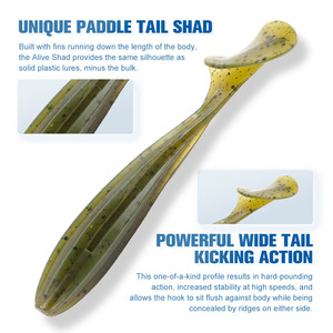 <span class=keywords><strong>Poisson</strong></span> Shad Paddle Tail 8.5cm 5.4g Leurres en plastique de silicone souple Amérique Wiggle Caoutchouc <span class=keywords><strong>Nageur</strong></span> Leurre - Product Image 2