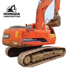 Vendre une fine pelle Doosan rouge 220 à 7 pour le creusement agricole, la maison, le verger, l'excavatrice multifonctionnelle Hooker 22 tonnes Doosan - Product Image 1