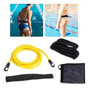 LXY-SM3011 Swimming Nylon Belt Swim Training Resistance Belt Leash for Stationary Resistance Training with Drag Parachute