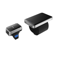Scanner de codes à barres sans fil portable de vente chaude pour lecteur de codes à barres BT Finger Compatible avec Android pour une utilisation au supermarché
