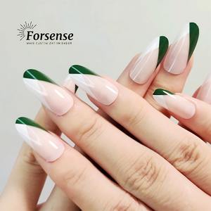 Qualité de salon 24 pièces pointe française manucure presse sur les <span class=keywords><strong>ongles</strong></span> ensemble avec des fournitures de <span class=keywords><strong>colle</strong></span> longs <span class=keywords><strong>faux</strong></span> <span class=keywords><strong>ongles</strong></span> élégants paris <span class=keywords><strong>faux</strong></span> <span class=keywords><strong>ongles</strong></span> art - Product Image 2