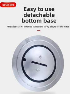 L Xin in acciaio inox portatile mobile barriera stradale colonna di avvertimento ispessita isolamento rimovibile Pre-Embedded veicolo - Product Image 3