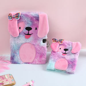 <span class=keywords><strong>Agenda</strong></span> 2024 A5, carnet en peluche moelleux et duveteux avec dessin de chien, journal secret mignon pour <span class=keywords><strong>fille</strong></span> avec cadenas, idéal pour un cadeau - Product Image 4