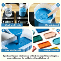 Poudre de gypse colorée sans bulles en 12 couleurs pour la sculpture artisanale DIY