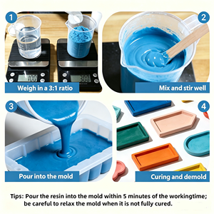 Poudre de gypse colorée sans bulles en 12 couleurs pour la sculpture artisanale DIY - Product Image 4