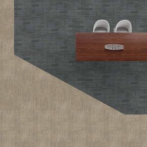 Dalles de moquette personnalisées grand format 50x50 cm en polypropylène à boucles, écologiques, antidérapantes, modernes, pour bureaux commerciaux, hôtels et chambres. - Product Image 1