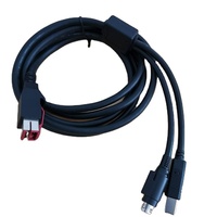 Hosiden Câble USB 3 broches Din & USB B mâle à 24V pour les scanners d'imprimantes NCR