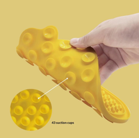 Tapis de léchage en silicone pour chien avec ventouses, tapis d'alimentation lente anti-étouffement pour animaux de compagnie, pour aliments à base de carotte