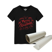 Taille personnalisée A3 A4 A3 + 30cm 33cm 40cm 42cm Dtf papier paillettes Pet Film feuille rouleau pour numérique Dtf Dtg impression par transfert de chaleur