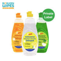 Biokleen personnalisé OEM USDA savon de lavage de vaisselle liquide 573ML parfum de pomme détergent liquide nettoyant pour vaisselle polyvalent