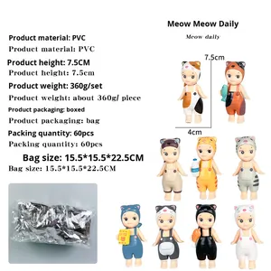 12 Cái/Bộ Xe Điện thoại trang trí đồ trang trí phim hoạt hình dễ thương thiên thần phim hoạt hình mini hành động con số mù Hộp đồ chơi Quà tặng cho món quà - Product Image 4