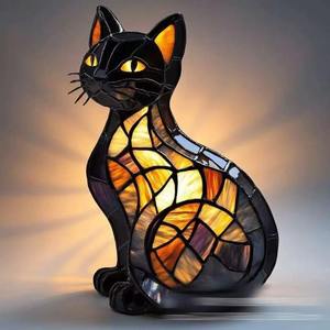 Stile moderno magico colorato strano cane lampada da tavolo comodino luce notturna artistica per soggiorno - Product Image 4