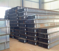 Structure en acier universelle Q355b I/h Beam 400mm * 200mm * 8mm * 13mm * 12m pour supporter des panneaux de béton pré-coulé de 8 pouces de large