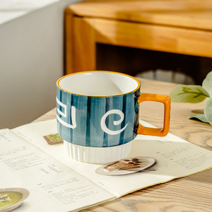 Tazas Creativas para el Desayuno, con Diseño Lindo y Personalizado, Pintadas a Mano, Estilo Japonés Simple, para Leche, Taza de Cerámica para el Hogar - Product Image 3