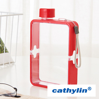Bouteille d'eau en plastique sans Bpa ml, grand mini ordinateur portable mignon, écologique, couleurs à la mode,