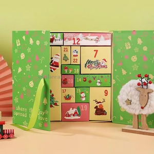 The New 2026 Christmas Gift Blind Box a Small Recyclable Handmade Magnetic Closure Advent <b>Calendar</b> Box for Christmas Eve Gifting - Product Image 5