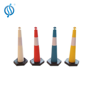 Barreras de tráfico T-Top Post reflectantes de plástico usadas para señal de seguridad vial - Product Image 4