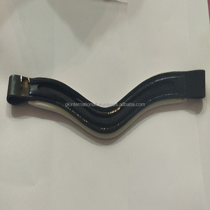 หนังทำด้วยมือคุณภาพสูงหรูหราสีดำทำด้วยมือมีแผ่นรองสีขาวและดำและเย็บขอบทุกขนาด - Product Image 1