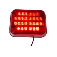 Golddeer 9*7 "Advertencia DE EMERGENCIA cuadrado intermitente estroboscópico LED luces laterales