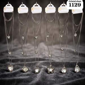 PingBling Women's South Indian Inspired Black Metal Zircon <b>Long</b> Pendant <b>Necklace</b> Elegant Tassel Detail Traditional Fashion - Product Image 2