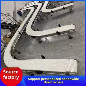 קו הרכבה צלחת שרשרת העליון שטוח להתאמה אישית מסוע פלסטיק מסוע לאריזת מזון ממונעים משומשת מזון תרופות - Product Image 3