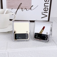 Casing Handphone Keras Anti Benturan Mewah Modis untuk Wanita, Produsen Pabrik Pemasok,  Casing Cermin untuk Samsung Z Flip 8 7 6 5 43