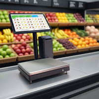 Caisse enregistreuse électronique tactile Windows 15,6 pouces pour supermarché, système de point de vente IA avec balance intégrée, garantie 1 an, modèle S11 - Vente Flash