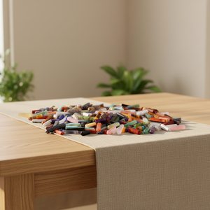 Cabujón de Labradorita Natural en Forma de Punta de Lápiz, Gema Hecha a Mano para Decoración del Hogar, Fabricación de Joyas, Multibrillante y Suave - Product Image 1