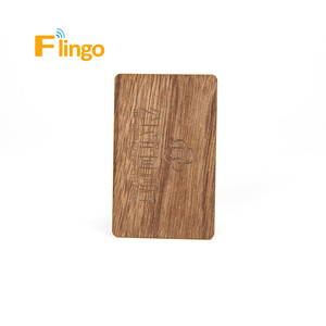 RFID thẻ gỗ Nhà máy cung cấp trực tiếp sinh thái thân thiện 13.56MHz lập trình RFID thẻ thông minh bằng gỗ RFID trống thẻ gỗ - Product Image 1