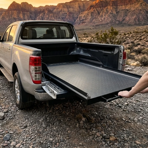 Bandeja Deslizante Universal de Aluminio para Camioneta, Compatible con Ford F150, Dodge Hilux, Chevy GMC <span class=keywords><strong>Sierra</strong></span>, BYD Shark, Precio de Fábrica - Product Image 2