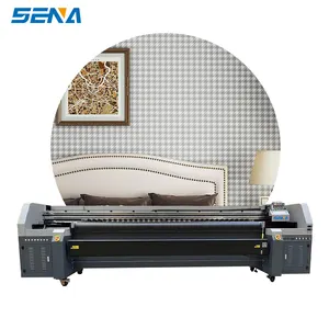 Roll-to-roll printing machine Wide-format printer 3.2M Epson/Ricoh nozzles leather tarpaulin textiles 3D wallpaper DIY pattern