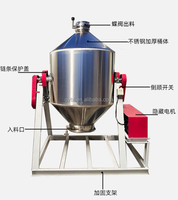 Nouvelle machine à mélanger de petite taille en acier inoxydable, sécheuse à tambour pour poudre, mélangeur de céréales, mélangeur à tambour, machine à mélanger les épices, rotative