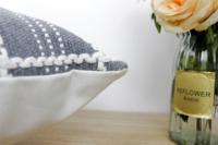 Housse de coussin décorative pour la maison, motif géométrique gris et blanc, coussin texturé pour canapé