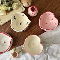 Support en céramique pour fouet à matcha, design cœur, pour la cérémonie du thé japonaise traditionnelle
