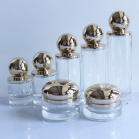30g 50g 100g 30ml 50ml 100ml 120ml 150ml Bouteille à pompe en verre de luxe pour huile cosmétique/bouteille en verre de luxe/emballage cosmétique