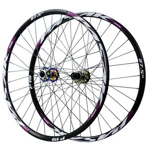 Bộ bánh xe đạp MTB mạ điện lấp lánh 26/29/27.5 inch, trục xuyên tâm, moay-ơ 100/142 XD/HG/MS, vành 32H, nan hoa 6 chấu, bánh xe đạp - Product Image 1