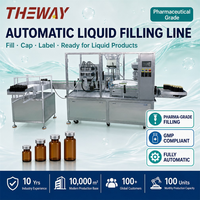 Machine de remplissage pneumatique automatique de haute précision, remplisseur à piston à petite échelle pour cosmétiques, liquides, savons, boissons, pots et usage en laboratoire