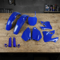 Kit complet en plastique bleu 089 pour accessoires de moto Yamaha YZ 125 2000-2001
