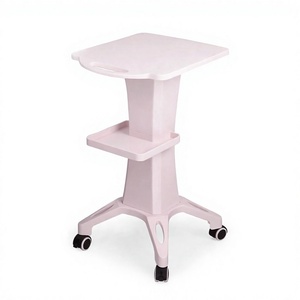 Chariot de rangement à roulettes moderne en plastique Bonnie Beauty pour salon de beauté commercial, salle de sport et spa - Product Image 4