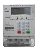 DDS1877 pengukur energi prabayar fase tunggal, dengan Keyboard/akses kode