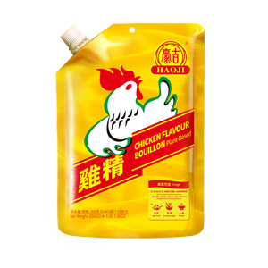 Assaisonnement composé de cuisson à la saveur de poulet mélangé 200g avec granules séchés refermables à la buse - Product Image 1