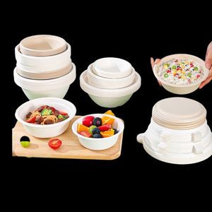 Eco Friendly Disposable Sugarcane Bagasse 500Ml Biodegradable Takeaway <b>Bowl</b> for Restaurant Takeout - Product Image 1