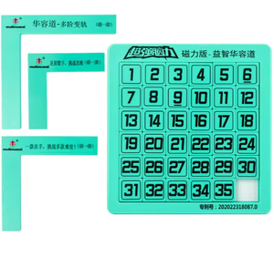 Rompecabezas de Bloques Magnéticos Deslizantes Huarong Road, Juego de Mesa Klotski, Juguete Educativo, Juego de Mesa de Plástico, Juguete Matemático para Niños - Product Image 1