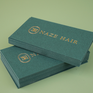 Tùy chỉnh màu vàng lá giấy thẻ kinh doanh in ấn với logo riêng Tên ID cá nhân Cảm ơn bạn thẻ cho doanh nghiệp nhỏ - Product Image 3