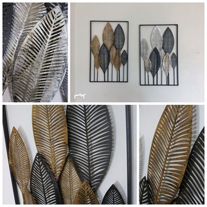 Decorazione creativa del <span class=keywords><strong>soggiorno</strong></span> in <span class=keywords><strong>stile</strong></span> <span class=keywords><strong>industriale</strong></span> retrò decorazioni murali in foglia di Banana - Product Image 4