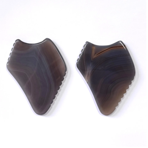 Gua Sha multifuncional de ágata natural para rostro, espalda y cuerpo, venta al por mayor - Product Image 4