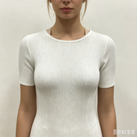 Faith Midi Robe côtelée moulante blanche à manches courtes pour femme, longueur extra-longue, haute qualité, OEM & ODM, vente en gros